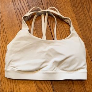 Lululemon Energy Bra size 4 white